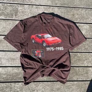 Atthemoment brown car tee size medium